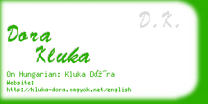 dora kluka business card